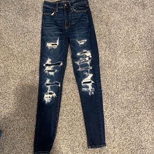 american eagle ripped jeans